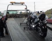 Motorcyle loader for towin